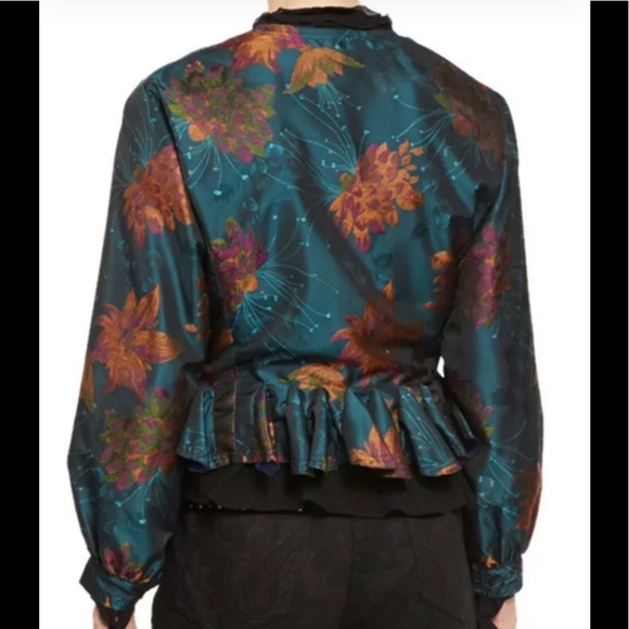 ETRO Jacket Peplum Cropped Sz 10 - Picture 4 of 7